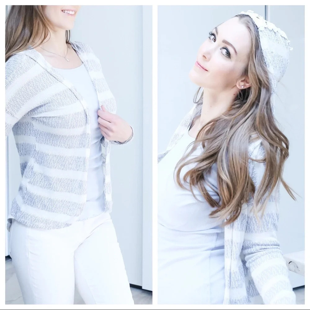 Hooded cardigan